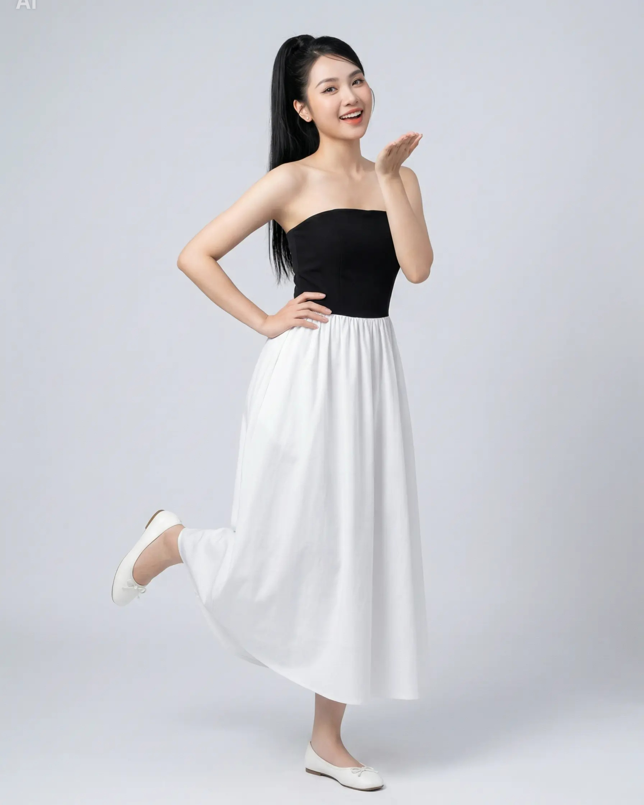 Váy Form Dài SHI Nữ Cúp Ngực
