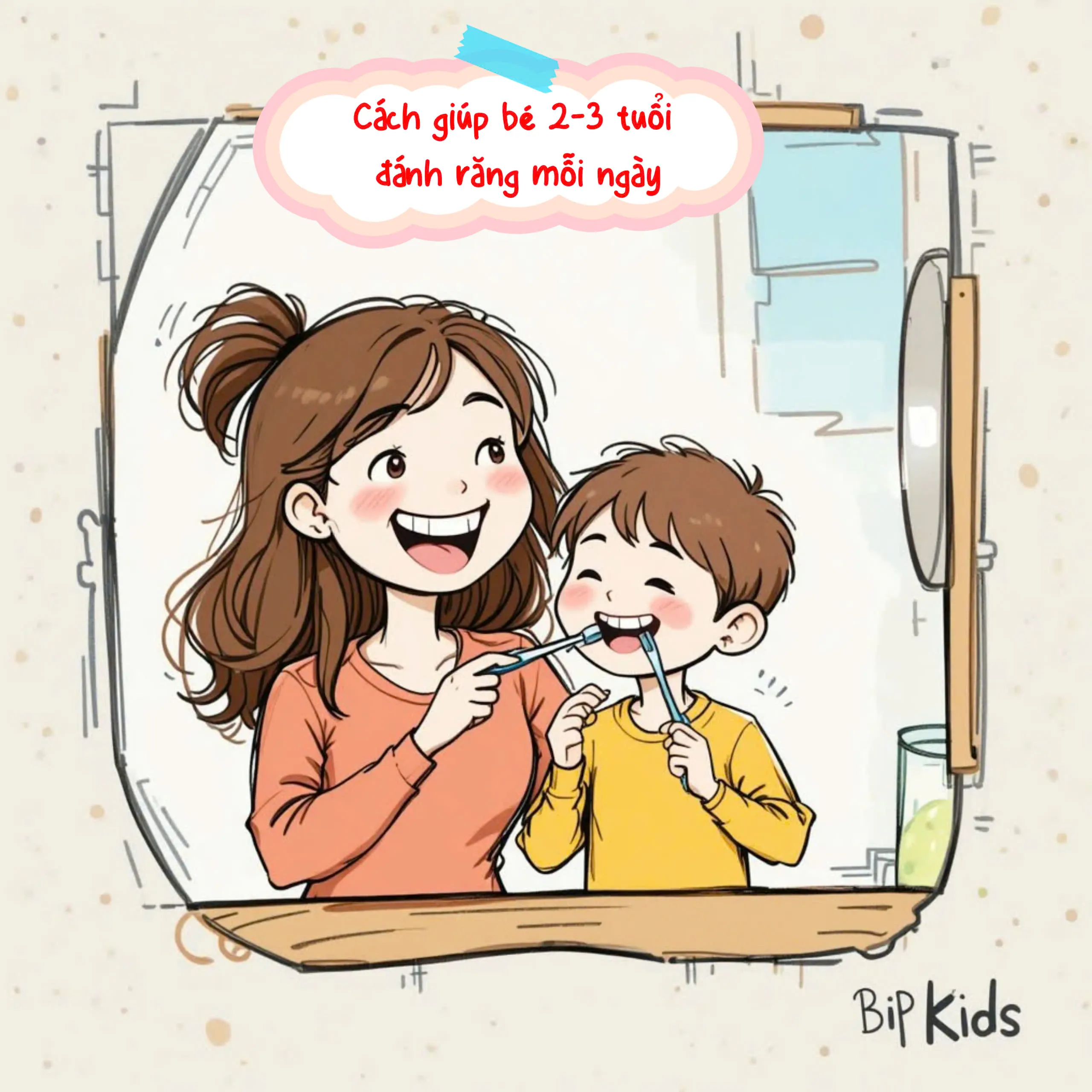 Cách giúp bé 2-3 tuổi đánh răng mỗi ngày