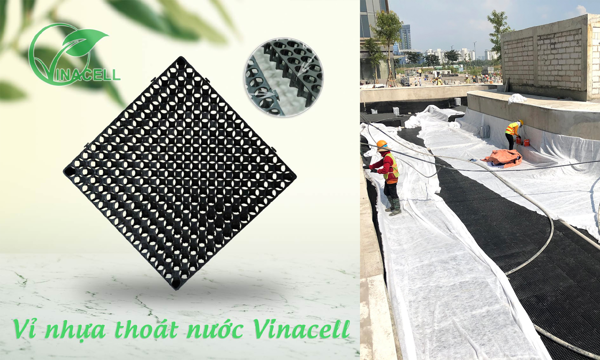 Vỉ Nhựa Thoát Nước Vinacell: Giải pháp tối ưu cho sân vườn xanh mát