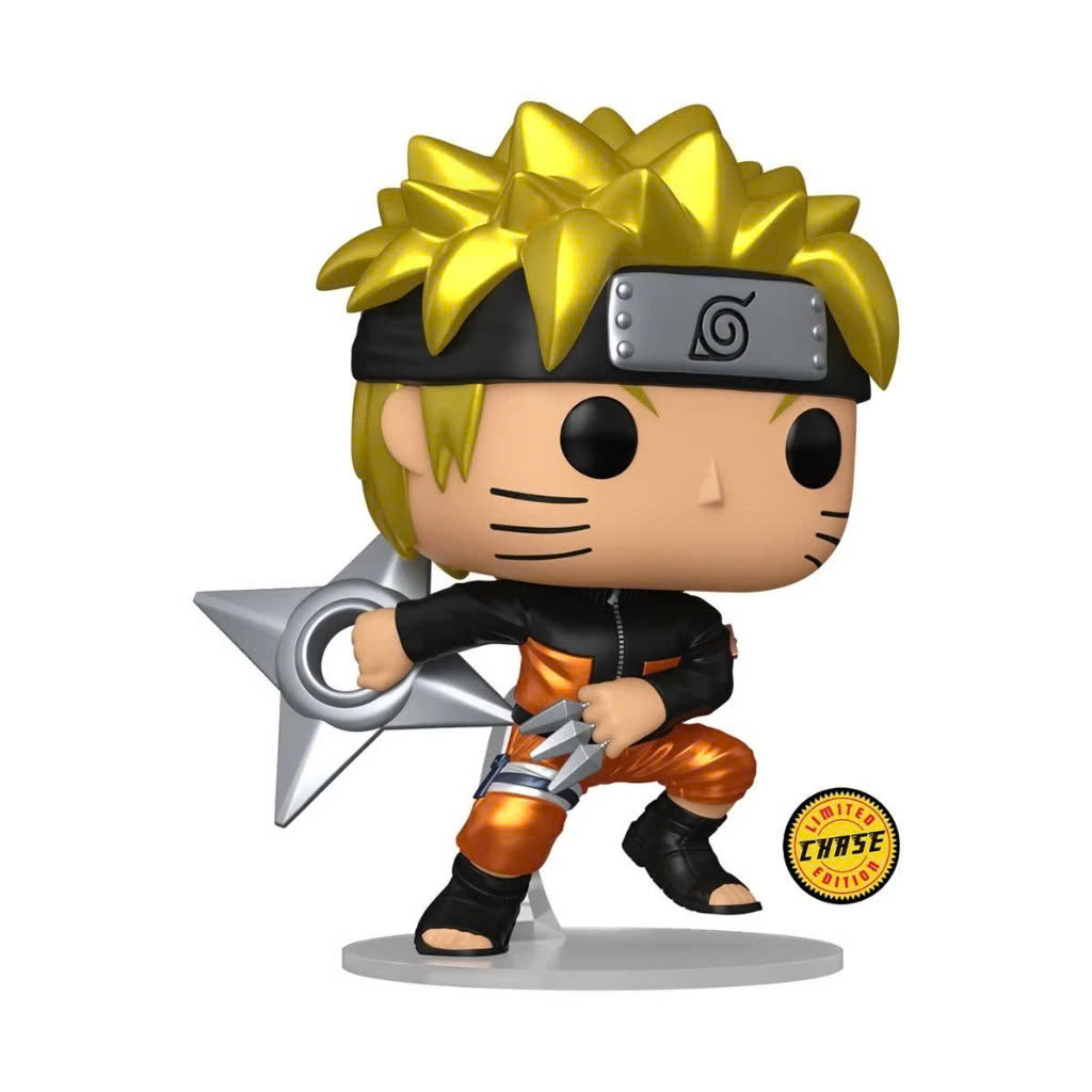 Funko POP! Naruto Shippuden - Naruto Uzumaki with Shuriken (METALLIC CHASE)